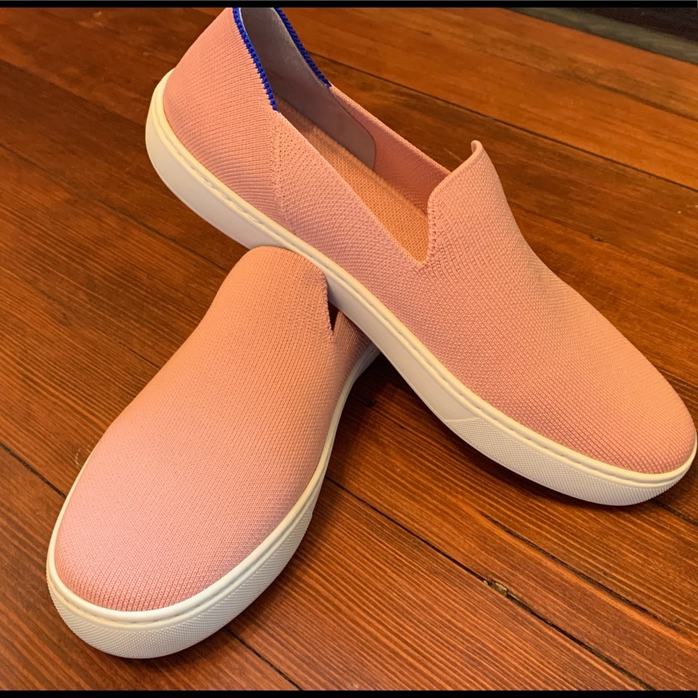 Rothy’s Coral Sneakers, worn once! Size 10.5